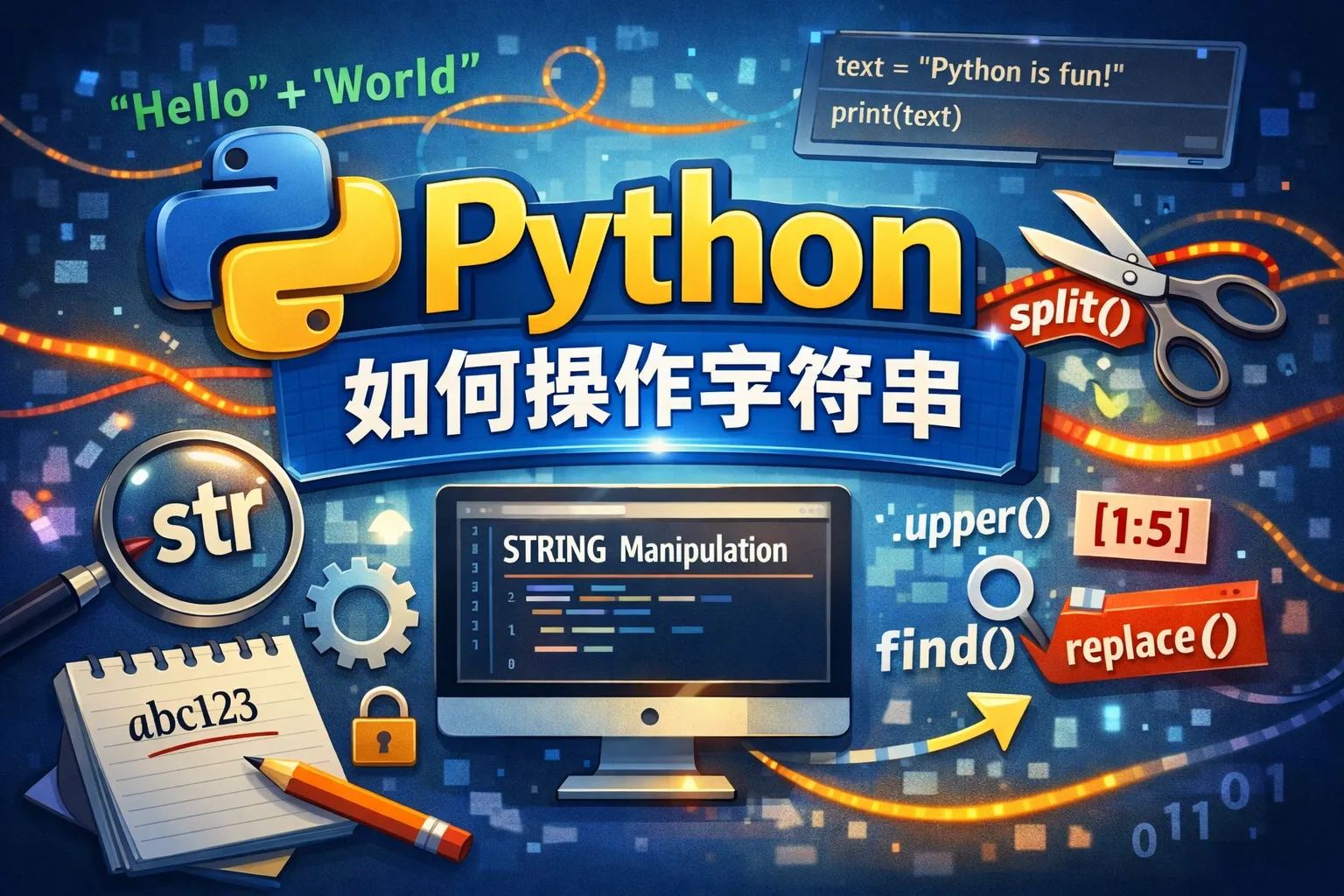 python如何操作字符串