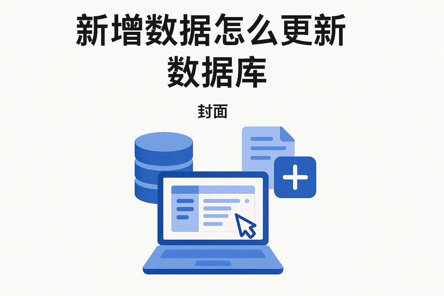 新增数据怎么更新数据库