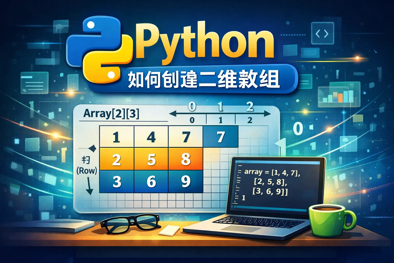 python如何创建二维数组