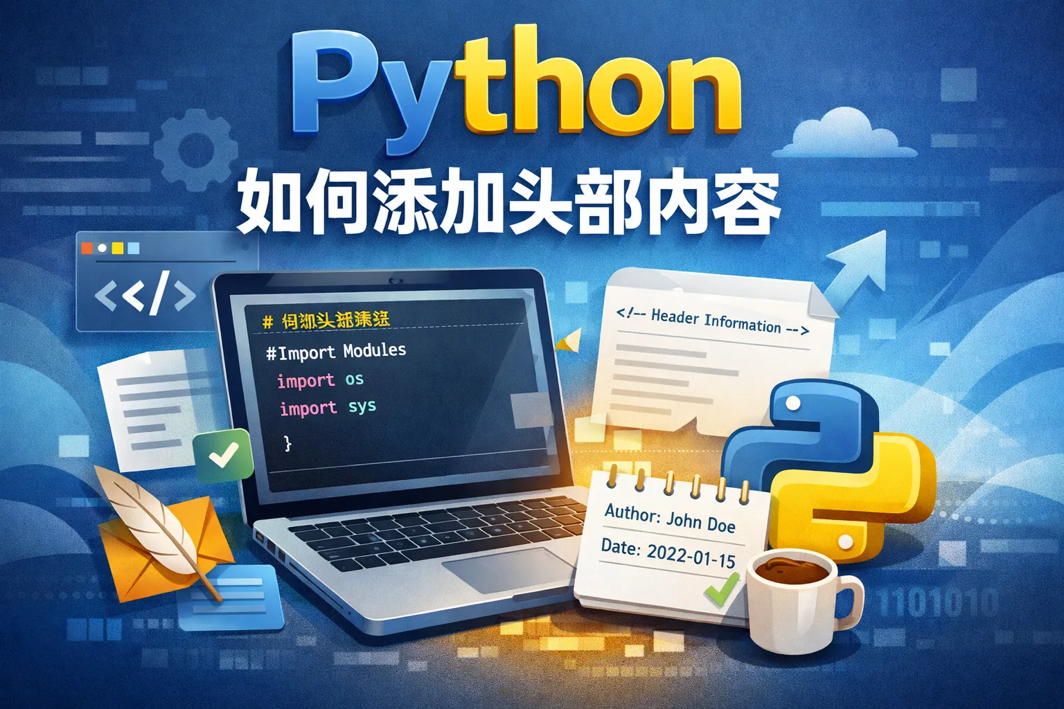 python如何添加头部内容