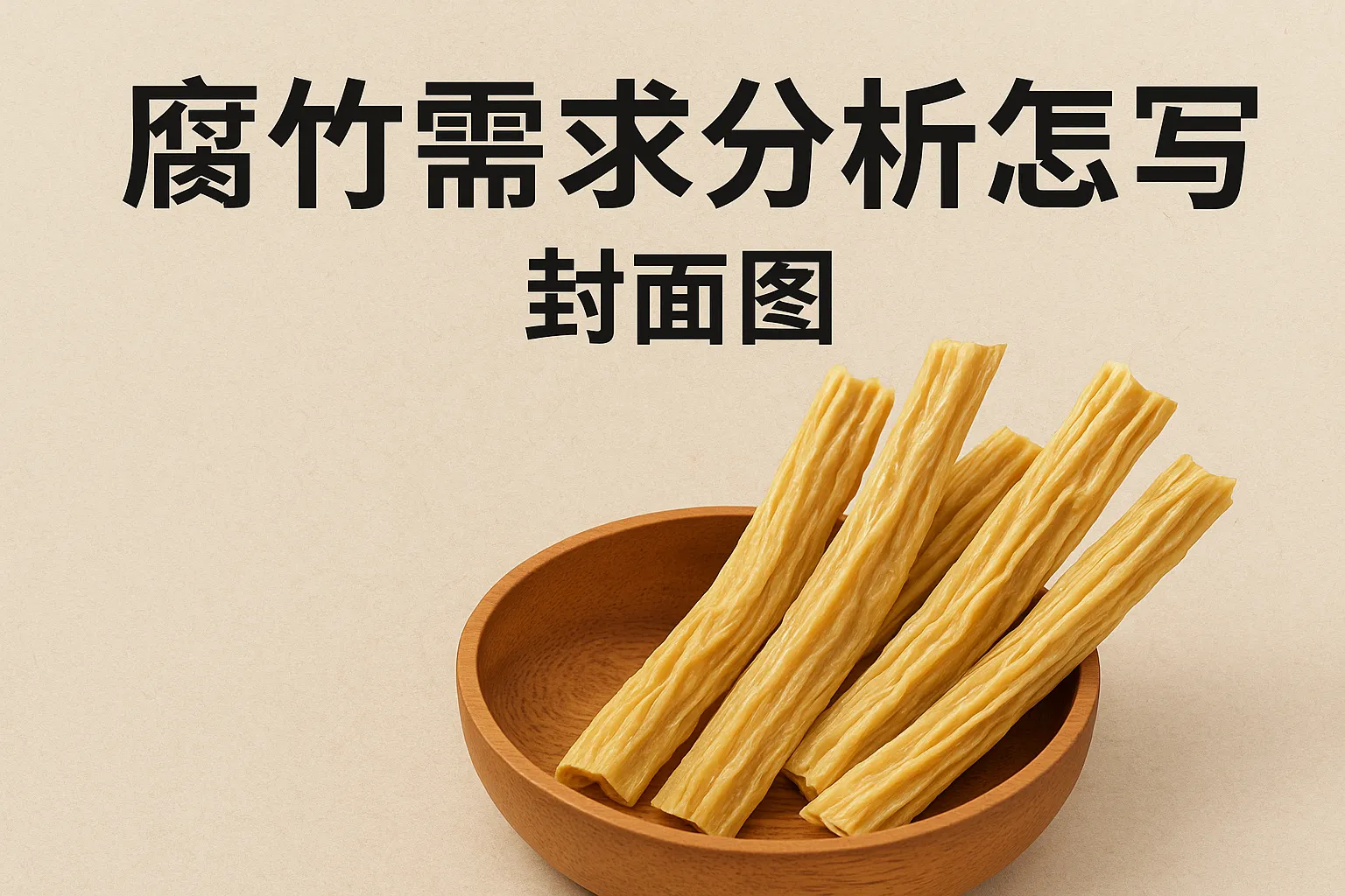 腐竹需求分析怎么写的