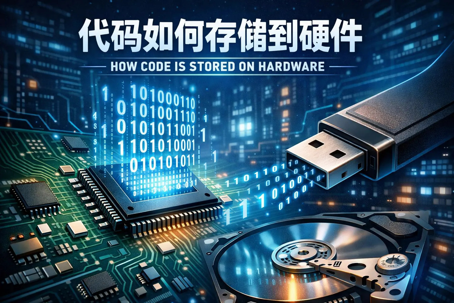 代码如何存储到硬件