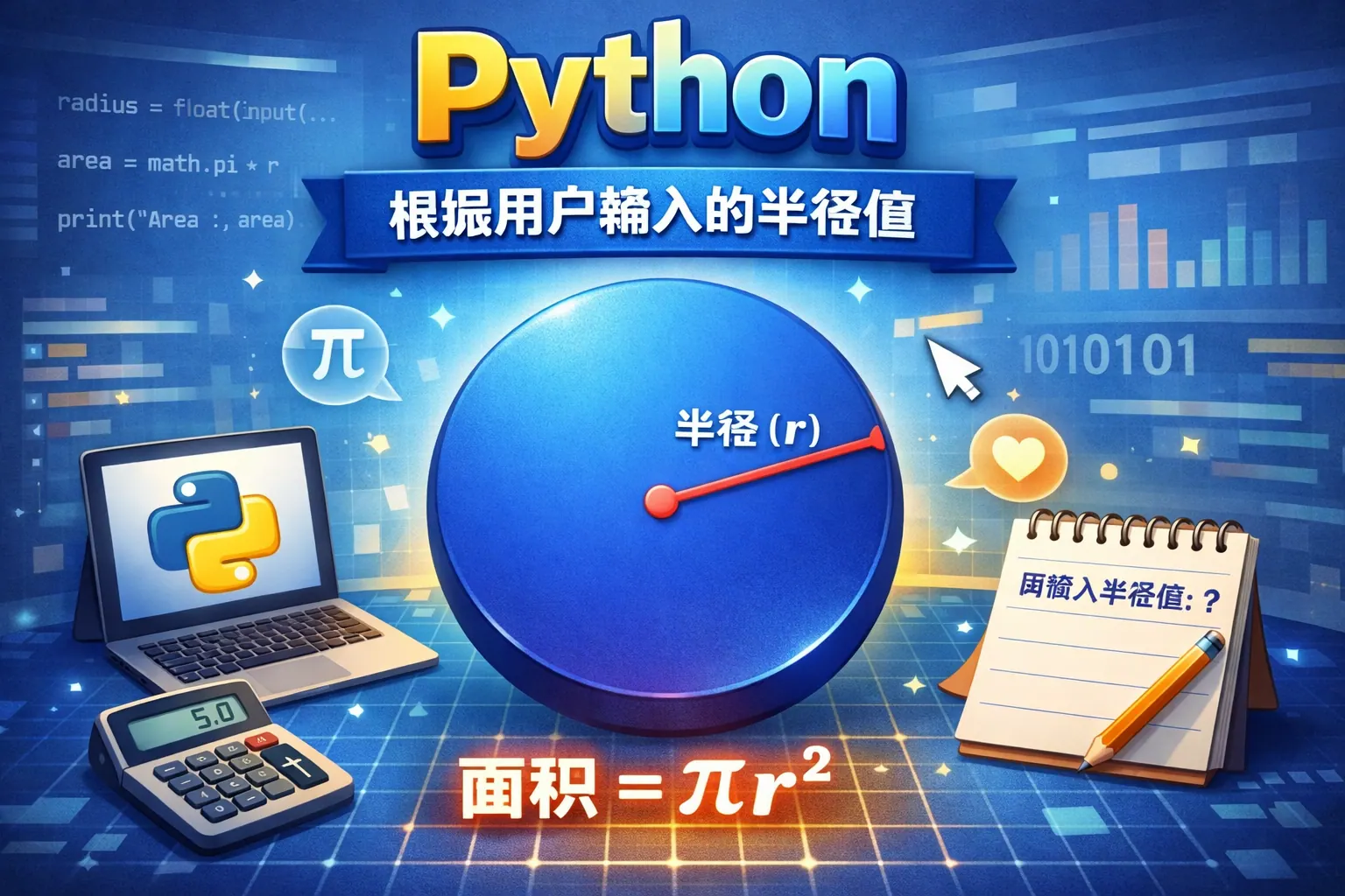 python根据用户输入的半径值