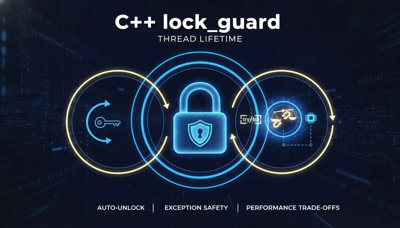C++ lock_guard怎么理解线程生命周期：自动解锁、异常安全和适用场景的性能取舍