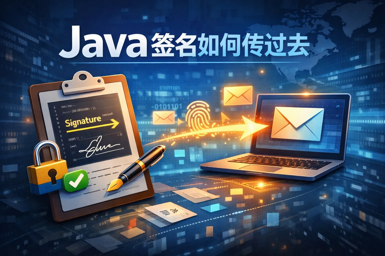 java签名如何传过去