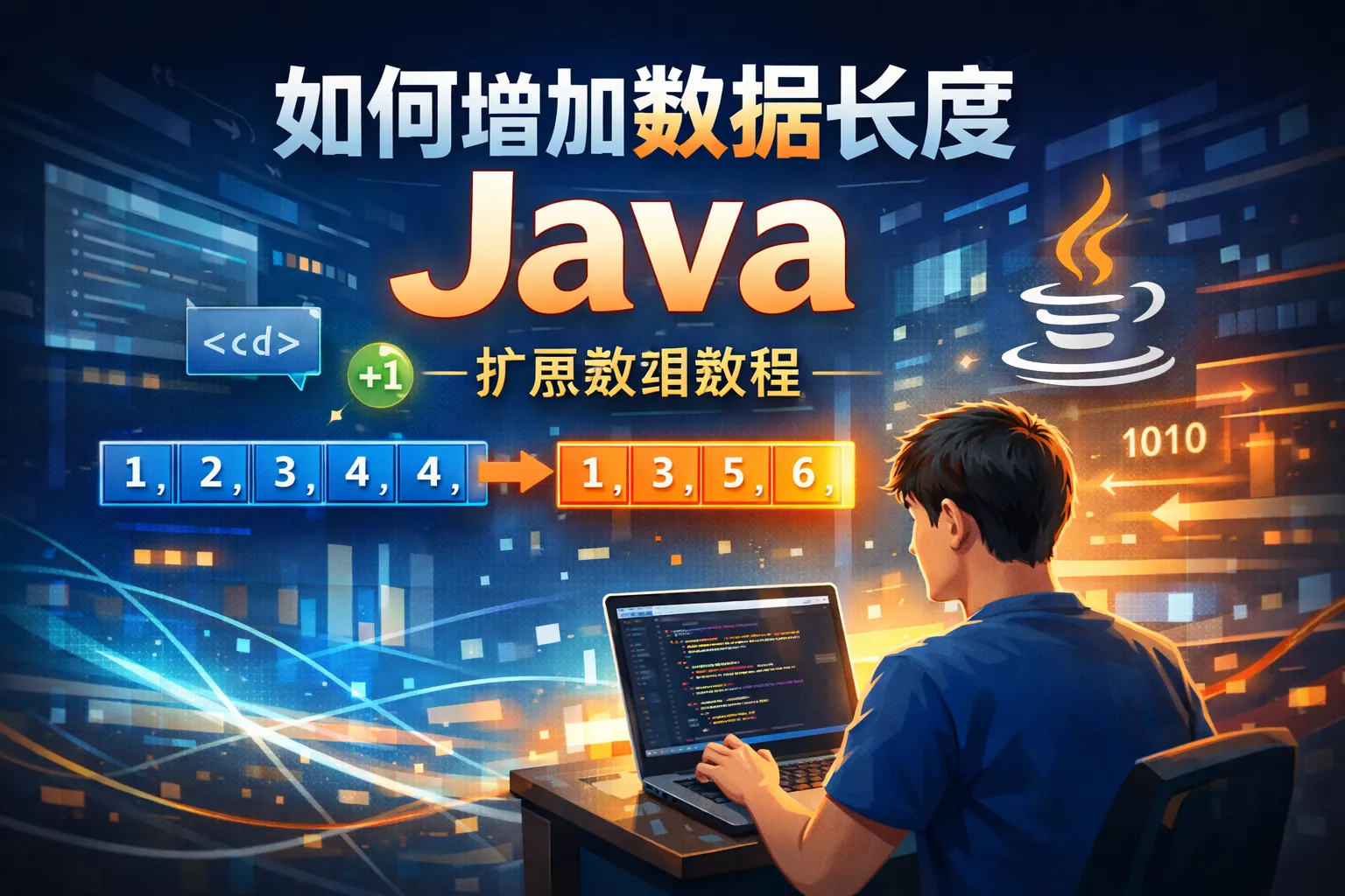 如何增加数组长度 java