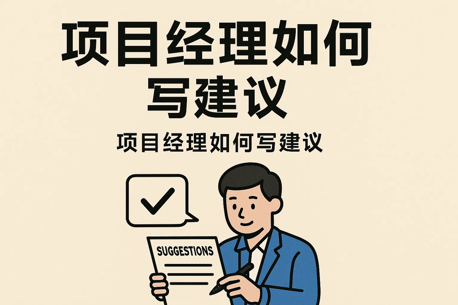 项目经理如何写建议