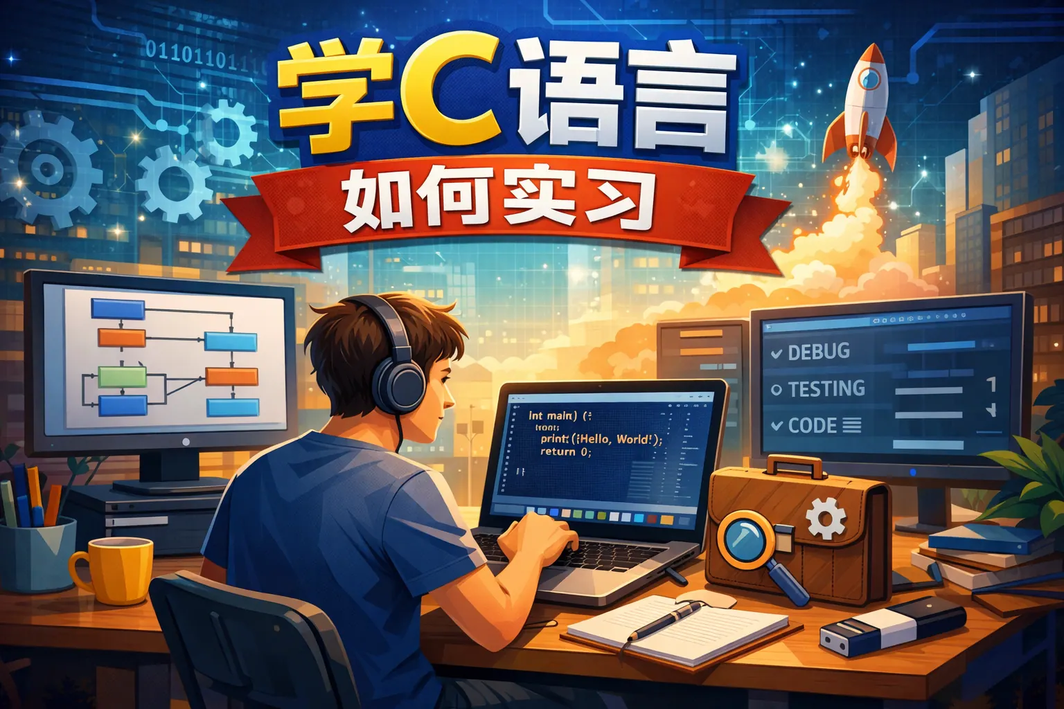 学c语言如何实习