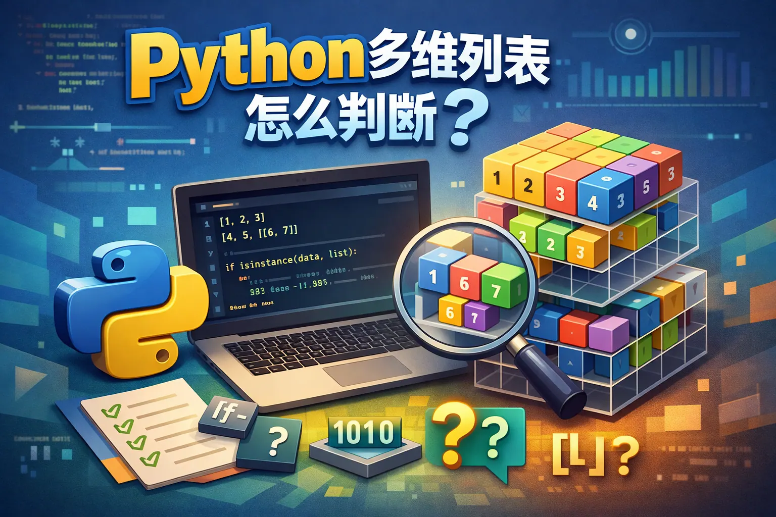 python多维列表怎么判断