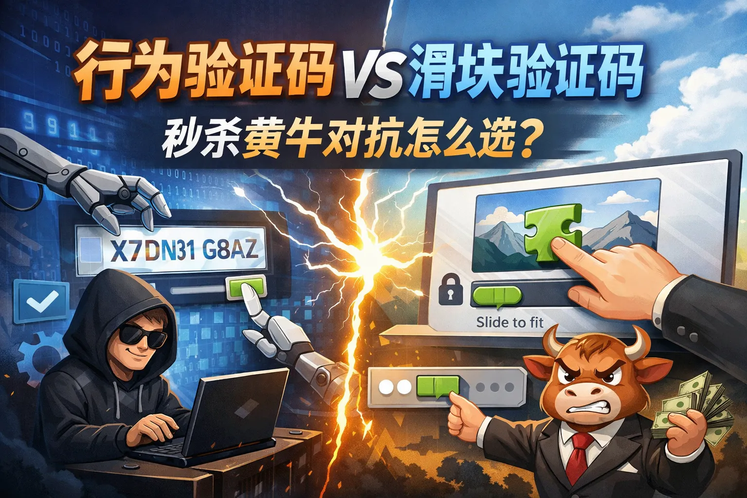 行为验证码vs滑块验证码:秒杀黄牛对抗怎么选?