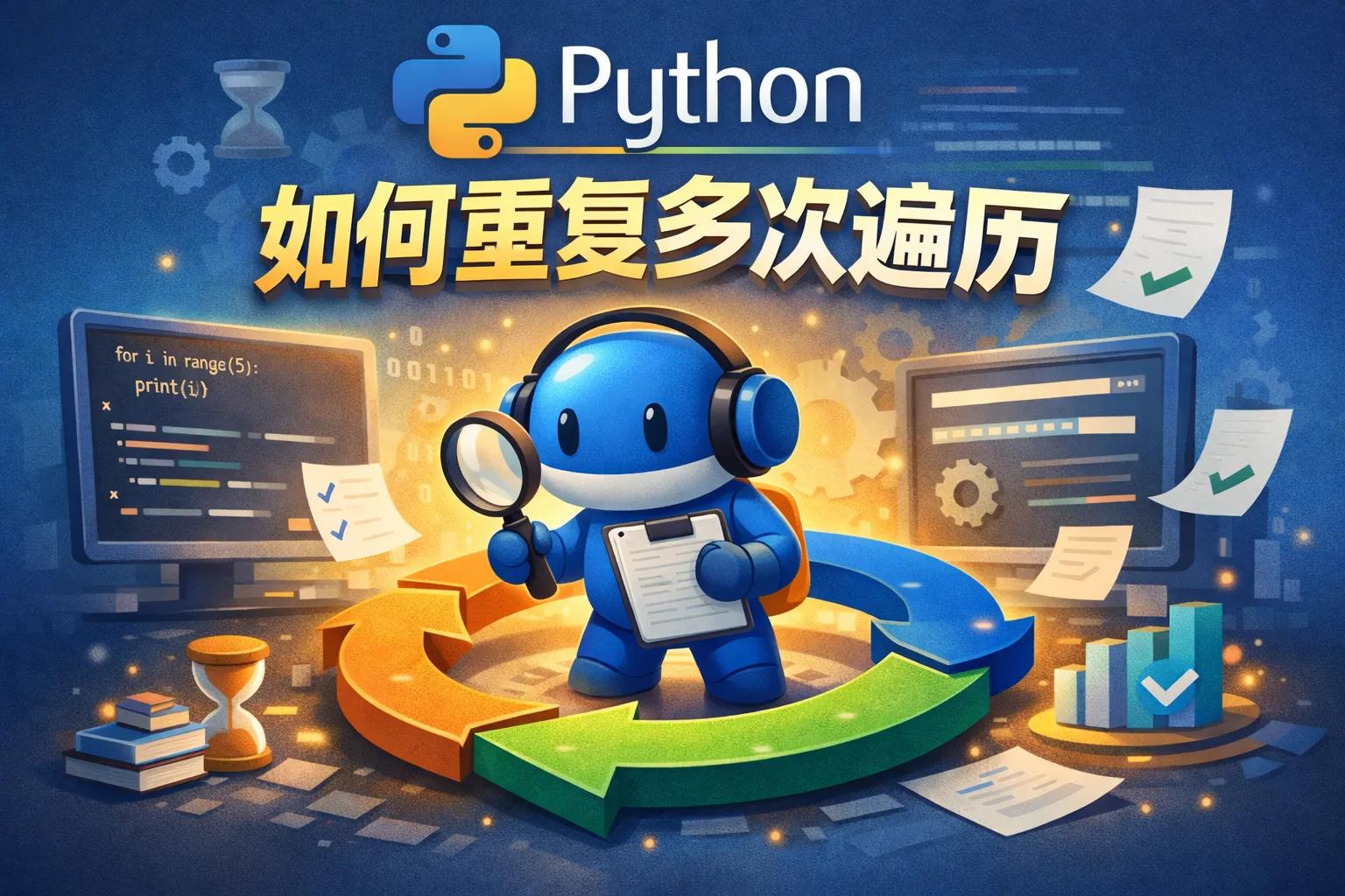 python如何重复多次遍历