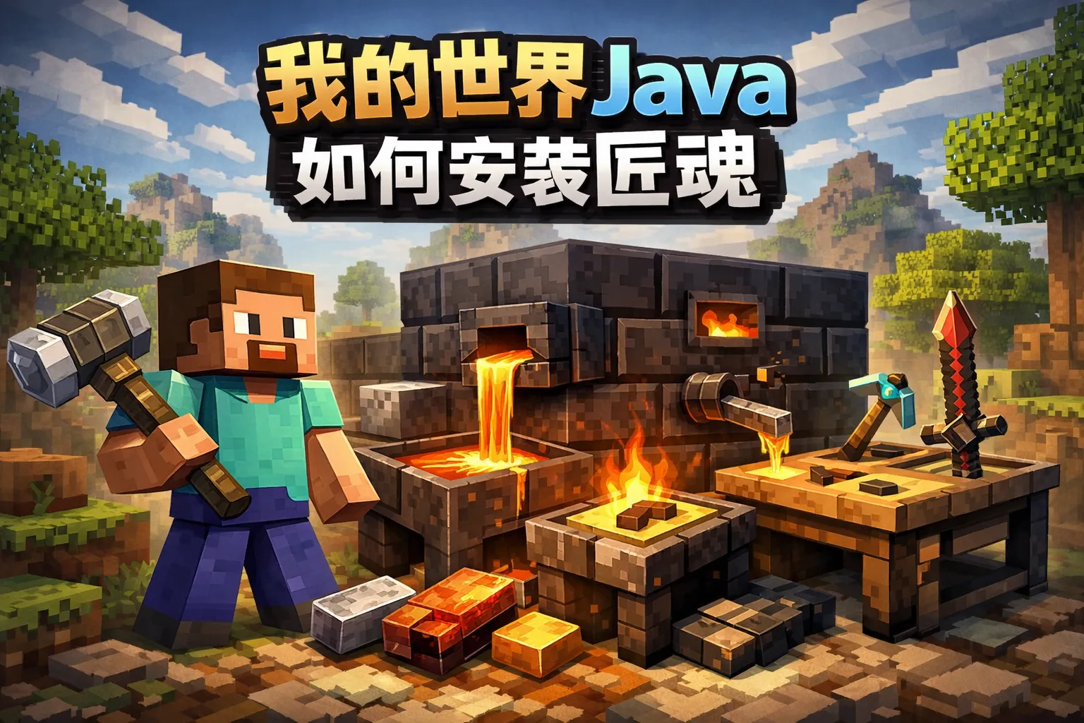 我的世界java如何安装匠魂