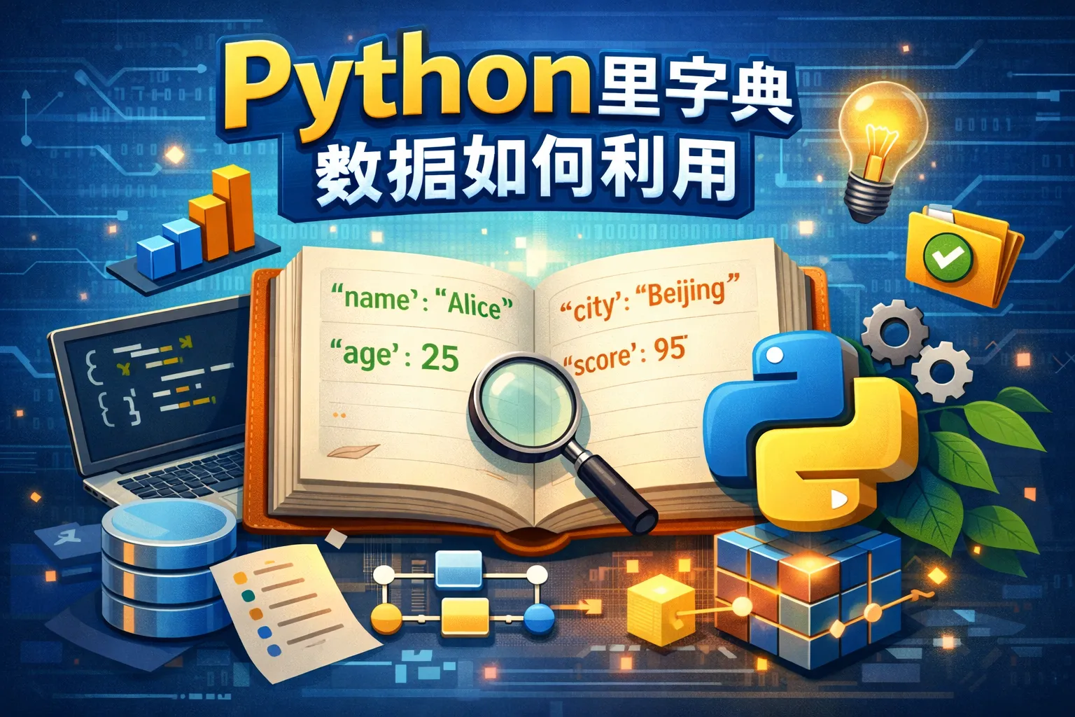 python里字典的数据如何利用