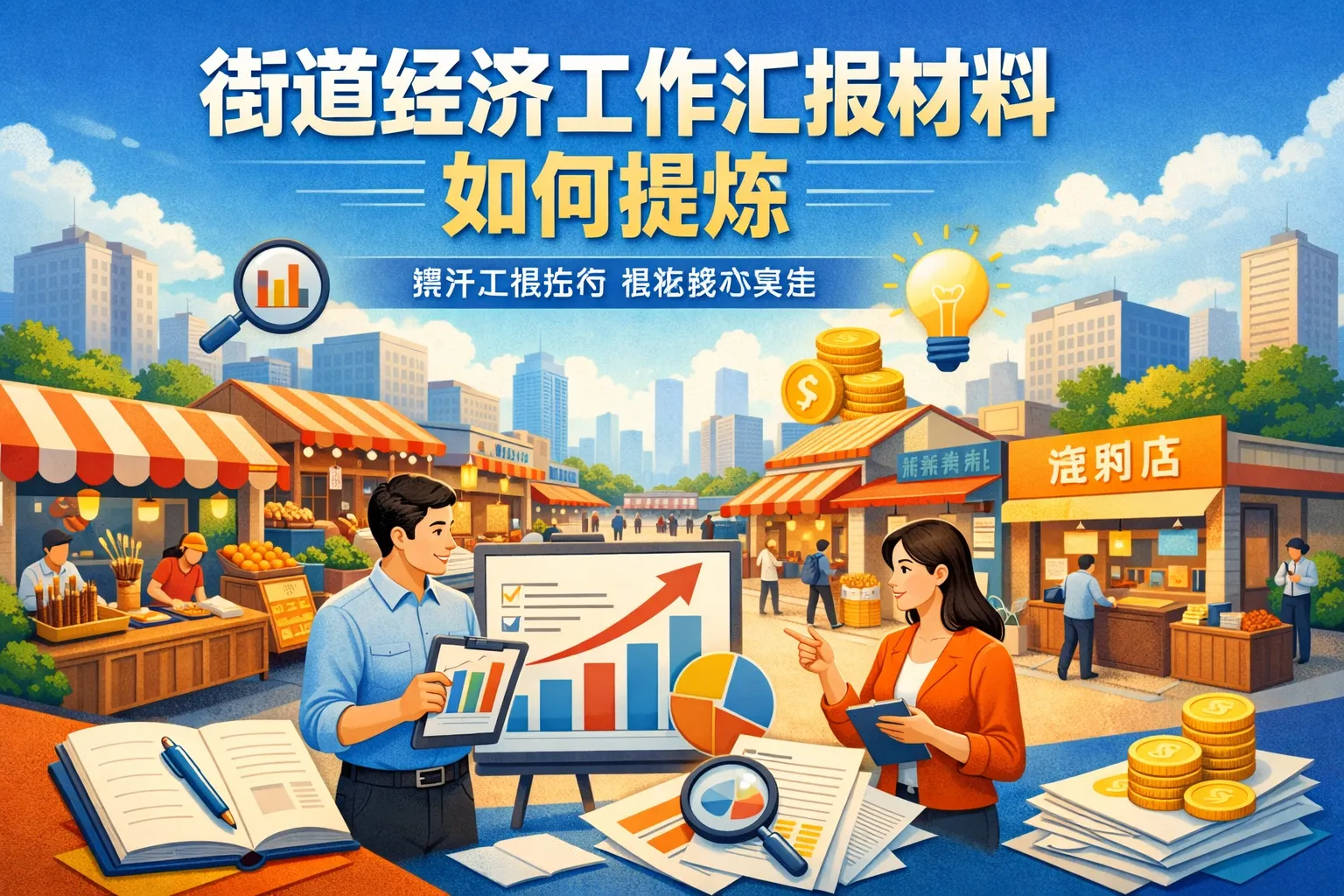 街道经济工作汇报材料如何提炼