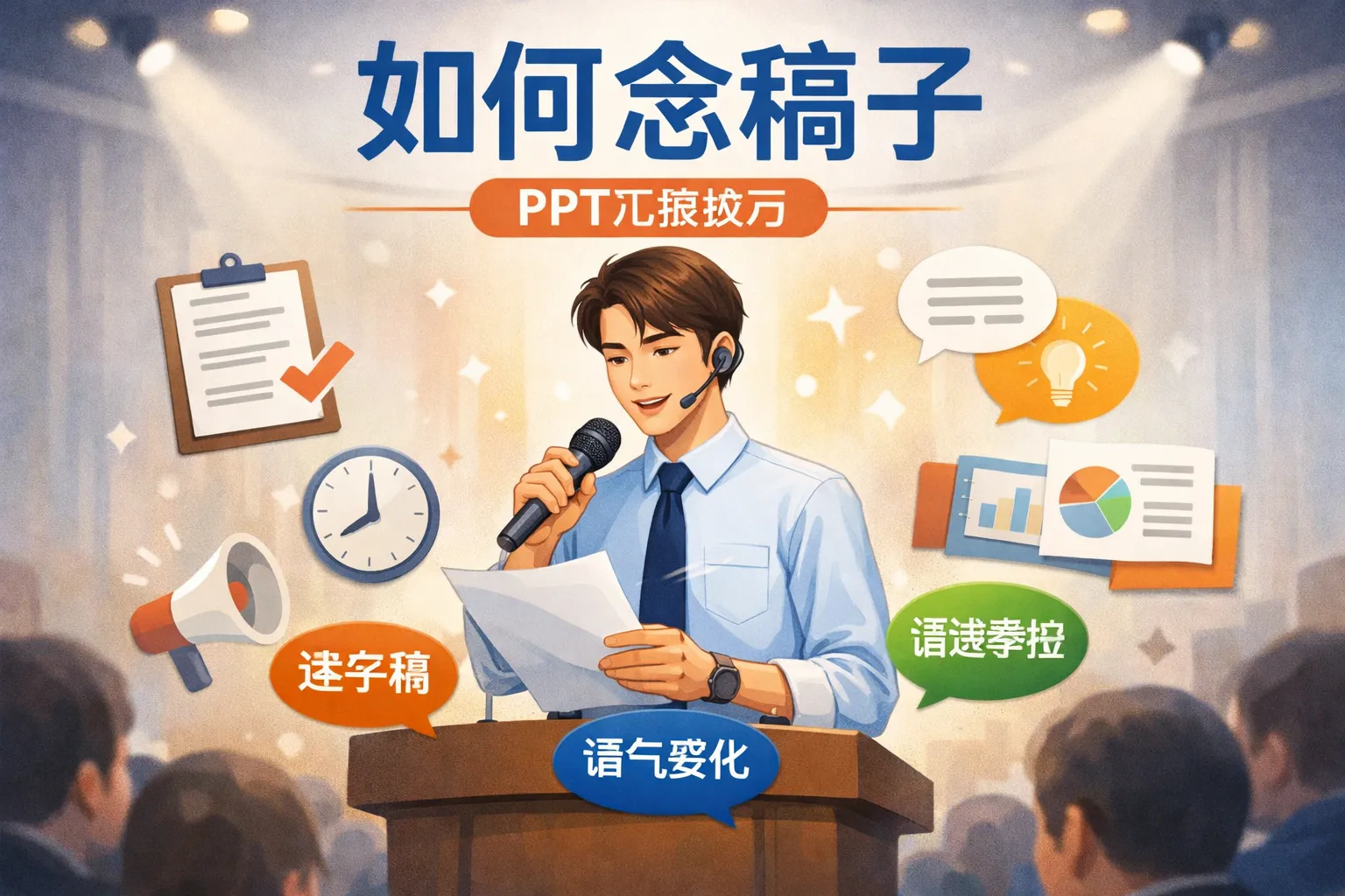 ppt汇报如何念稿子