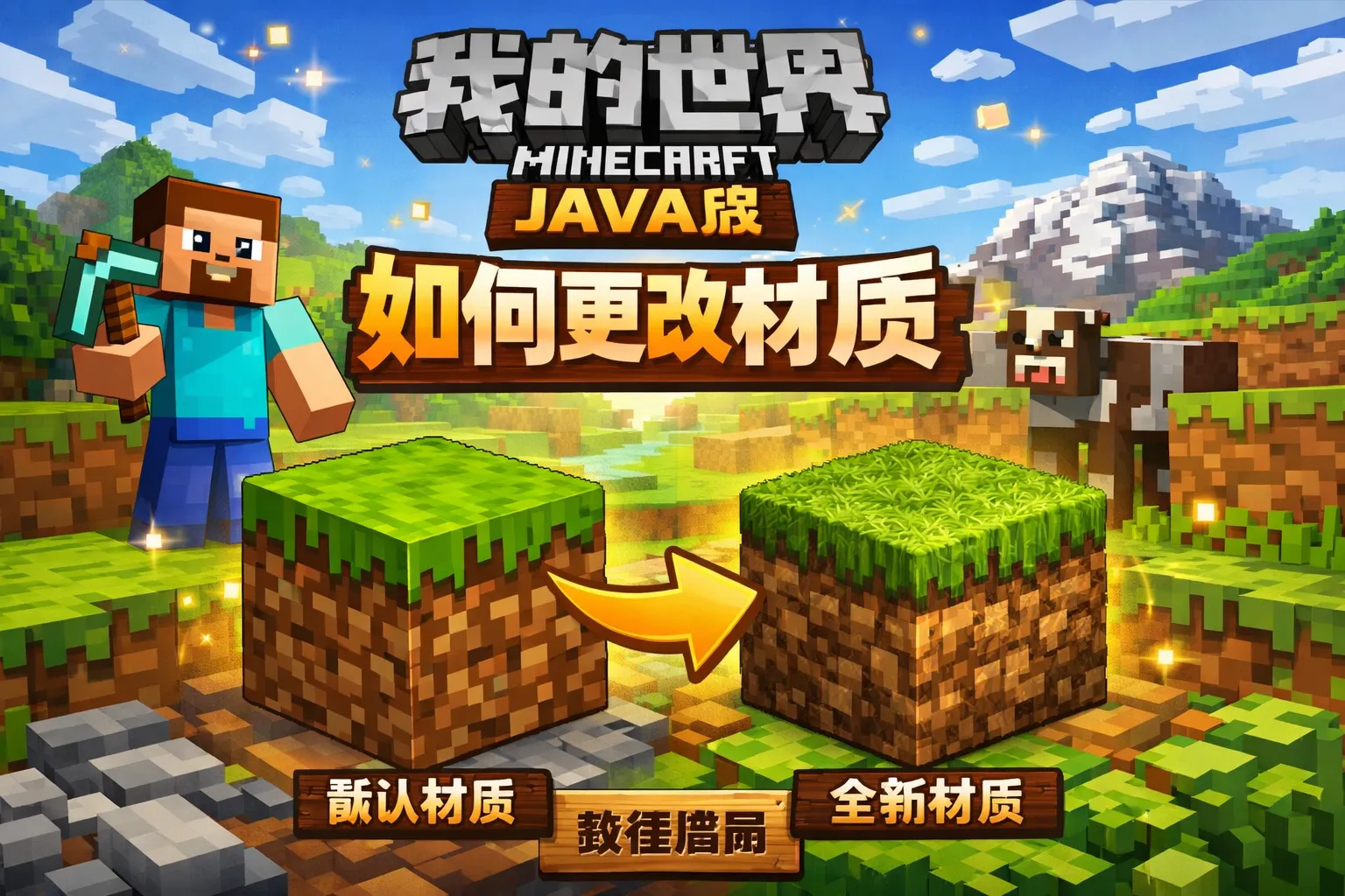 我的世界java版如何更改材质