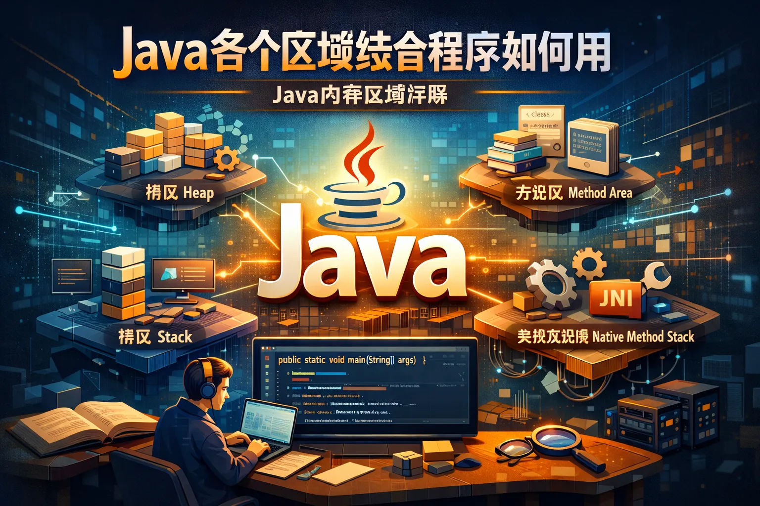 java各个区域结合程序如何用