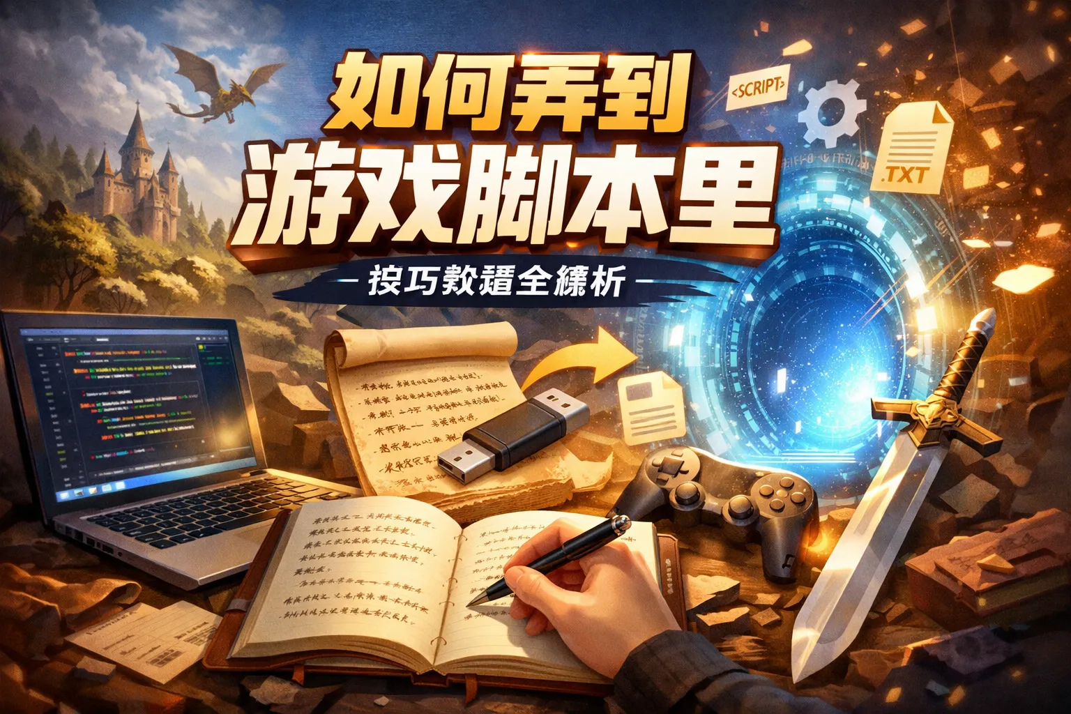 如何弄到游戏脚本里