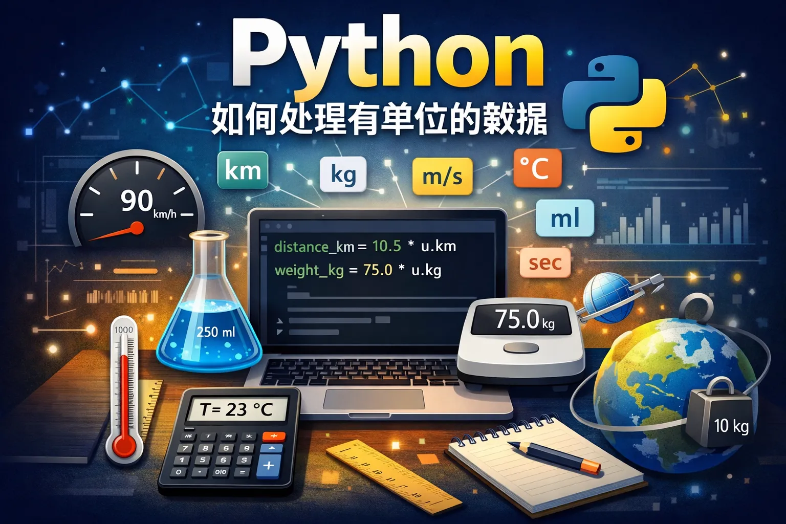 Python如何处理有单位的数据
