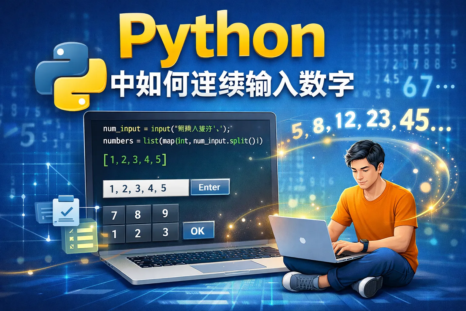 python中如何连续输入数字