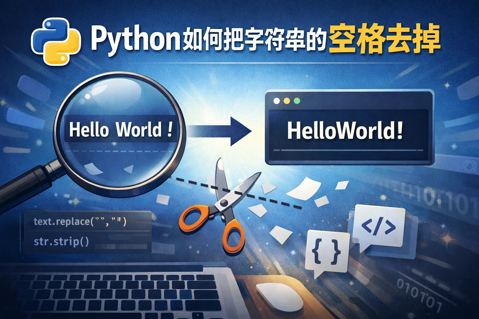 python如何把字符串中的空格去掉