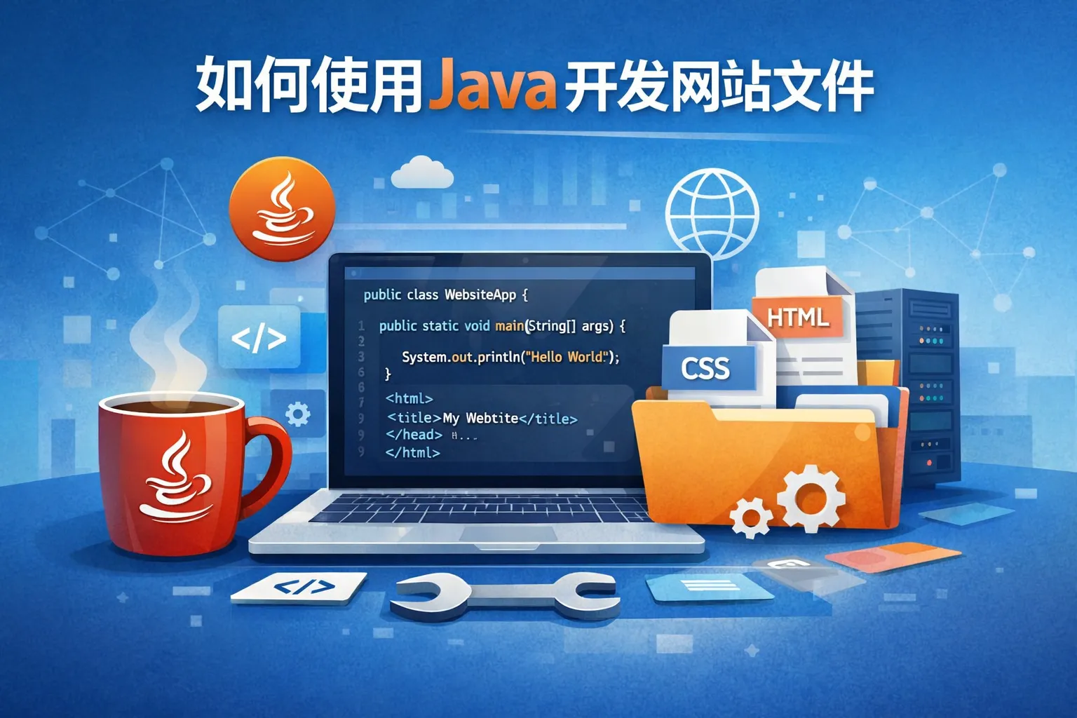 如何使用java开发网站文件