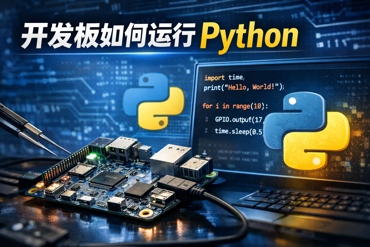 开发板如何运行python