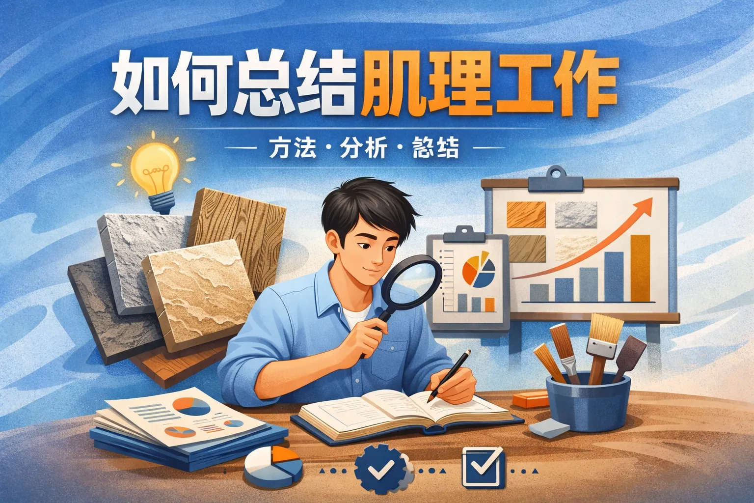 如何总结肌理工作