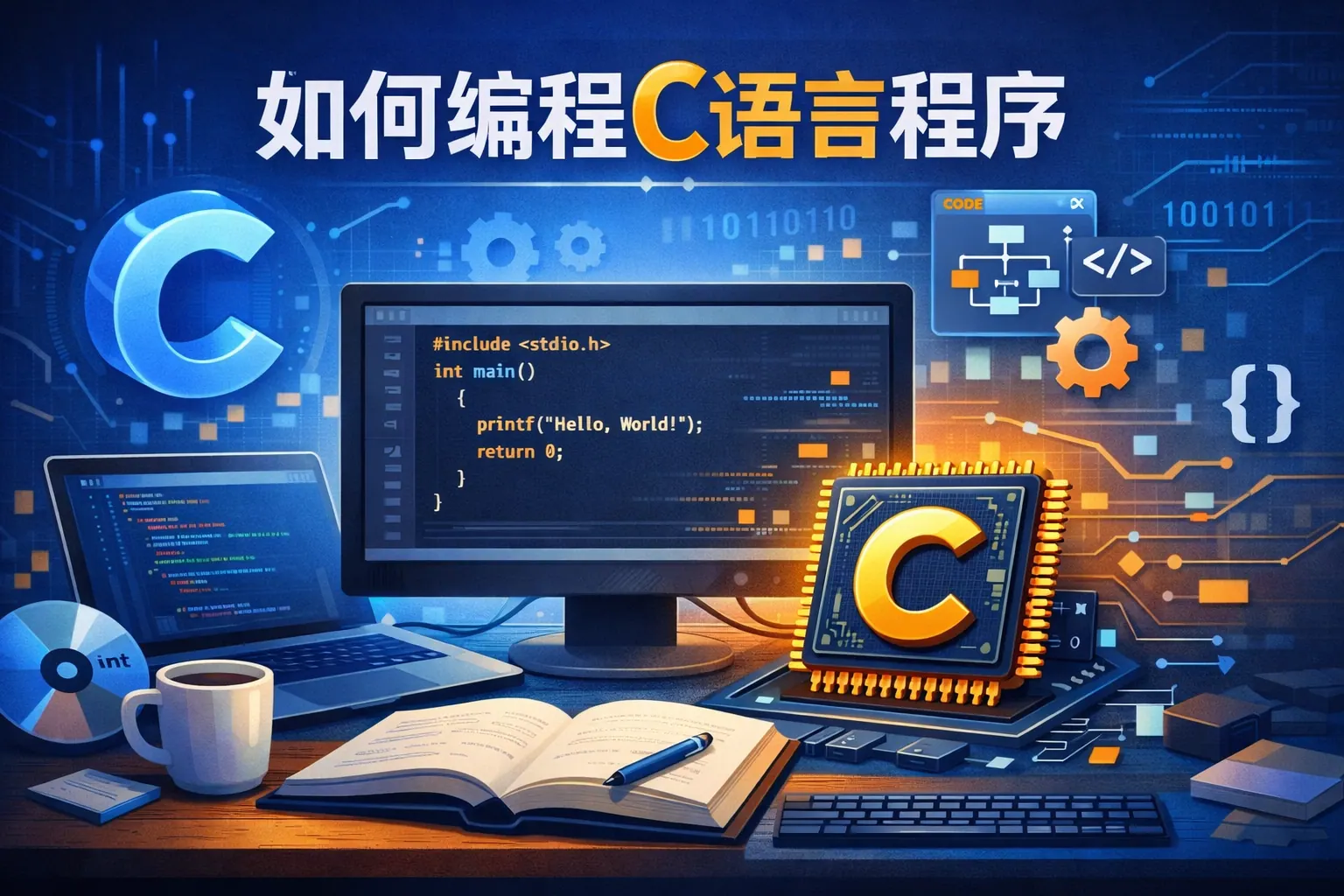 如何编程c语言程序