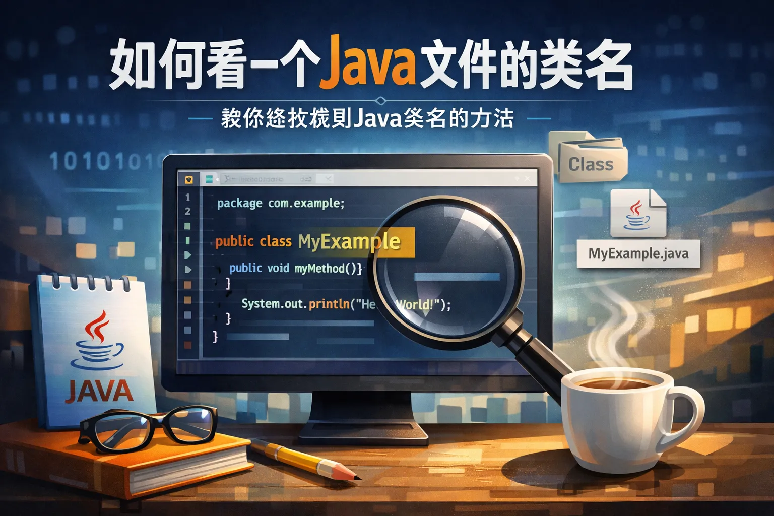 如何看一个java文件的类名