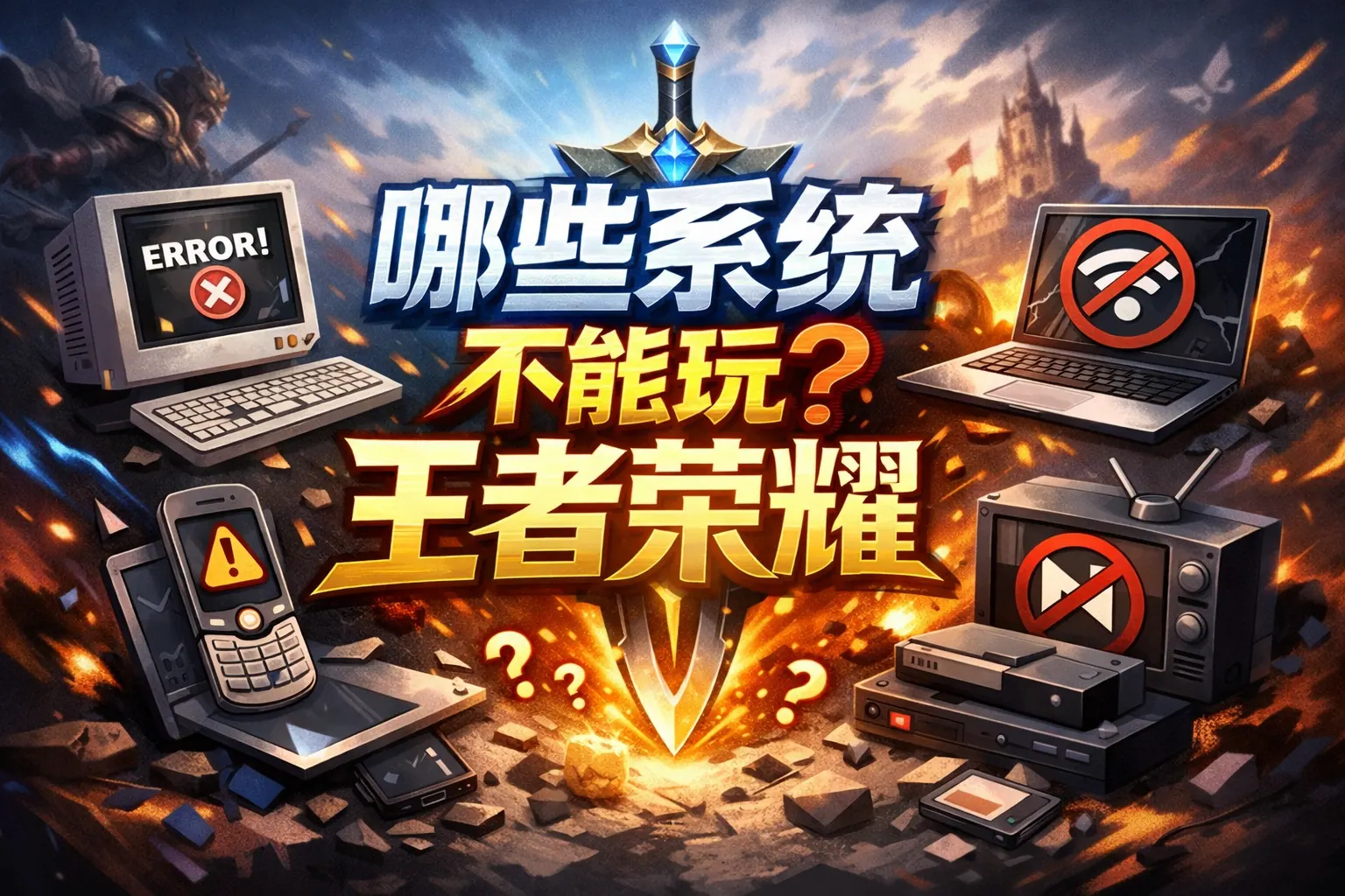 哪些系统不能玩王者荣耀