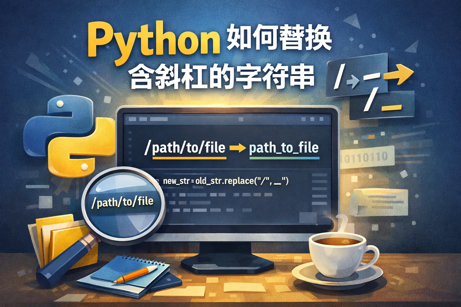 python如何替换含斜杠的字符串