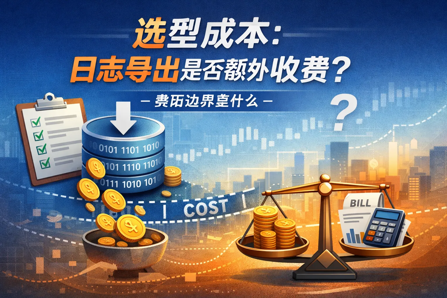 选型成本:日志导出是否额外收费?费用边界是什么
