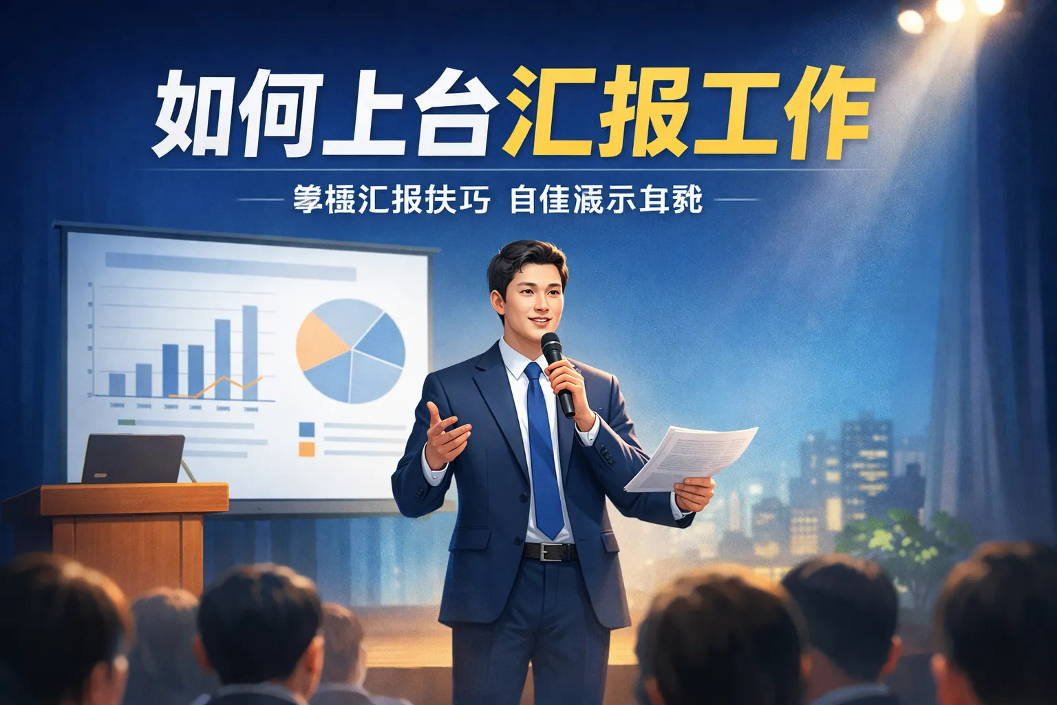 如何上台汇报工作