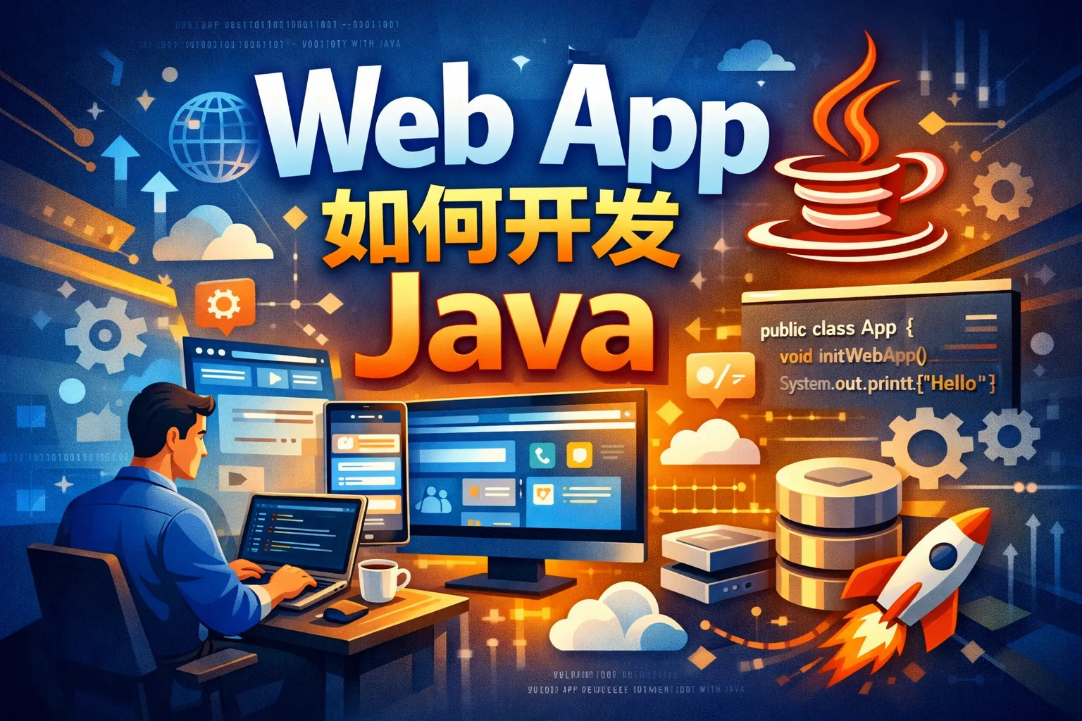 web app如何开发java