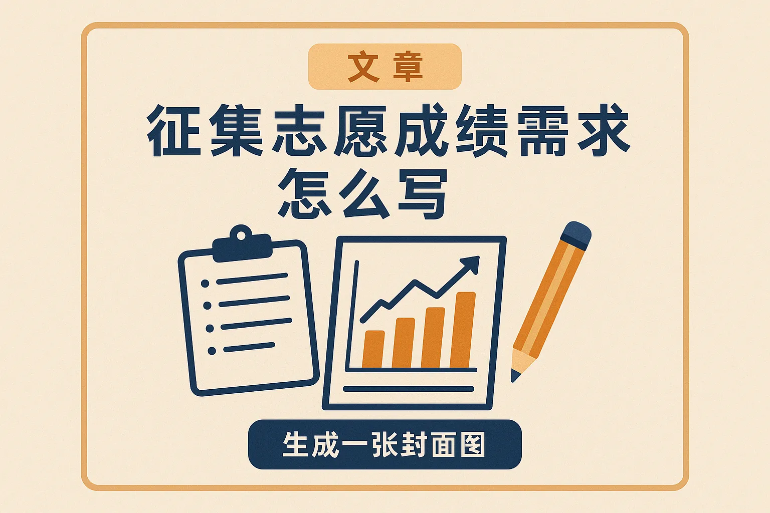 征集志愿成绩需求怎么写