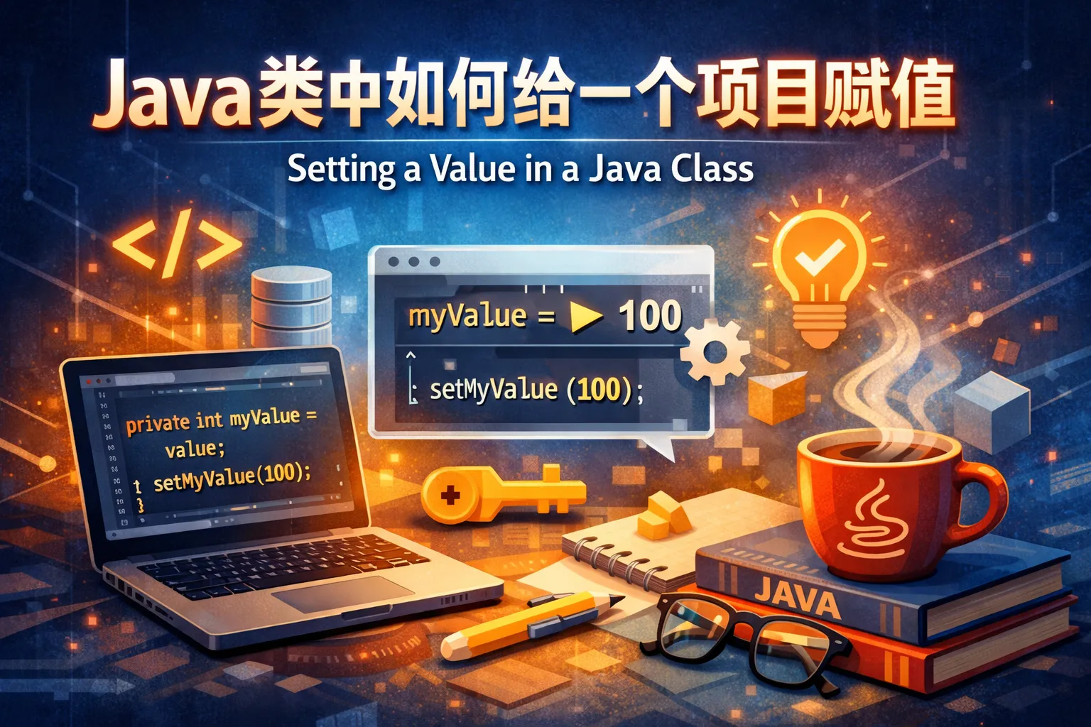 java类中如何给一个项目赋值