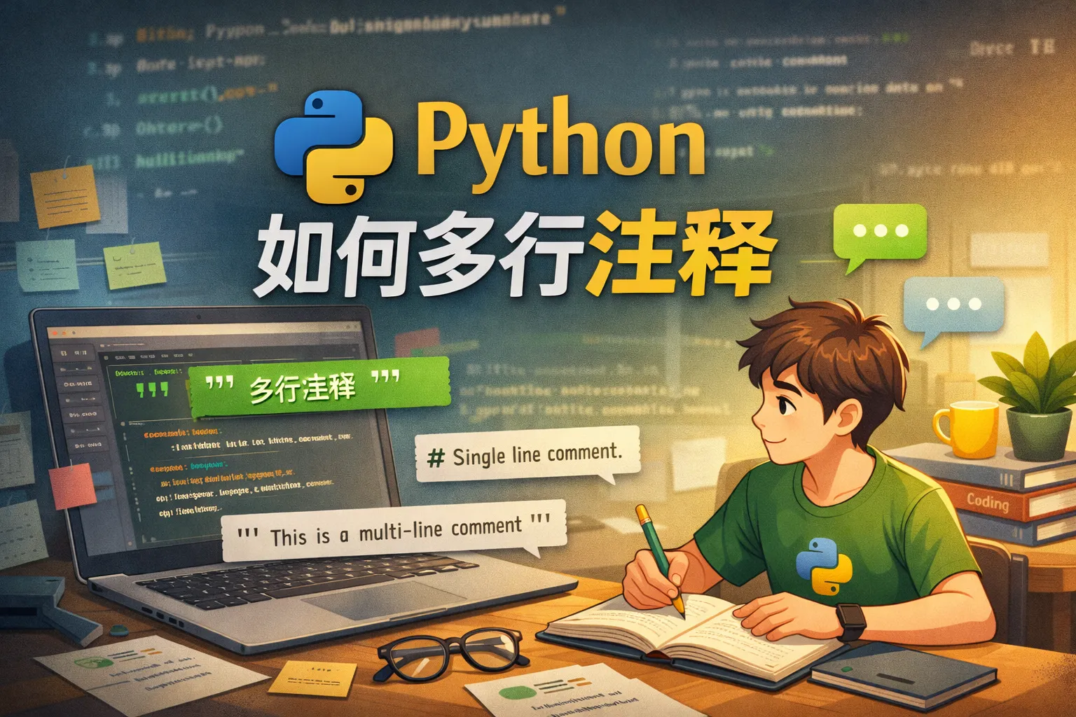 python如何多行 注释
