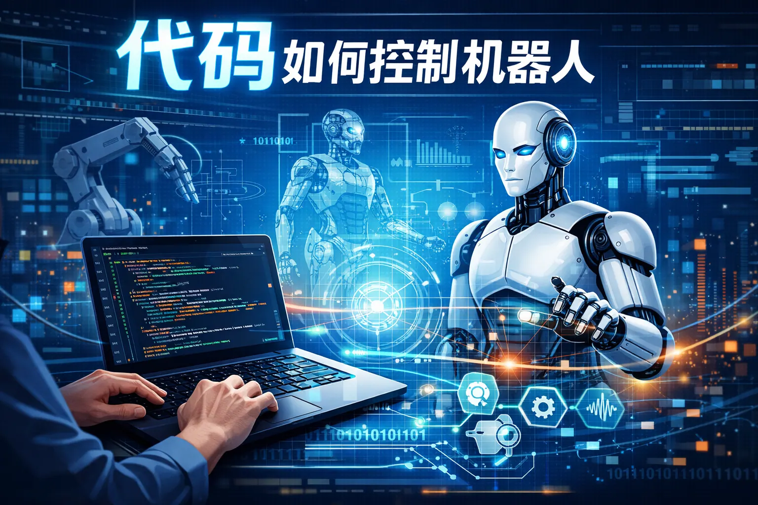 代码如何控制机器人