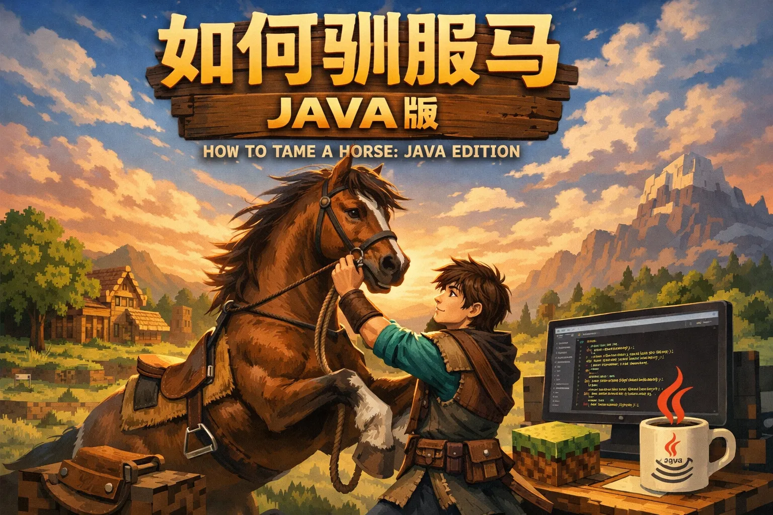 如何驯服马java版