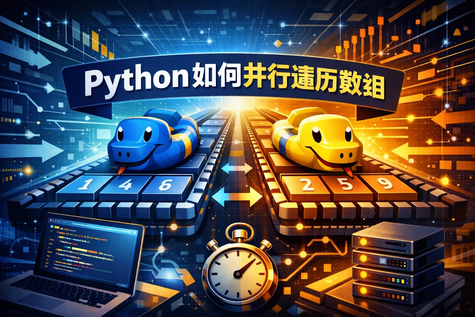 python如何并行遍历数组