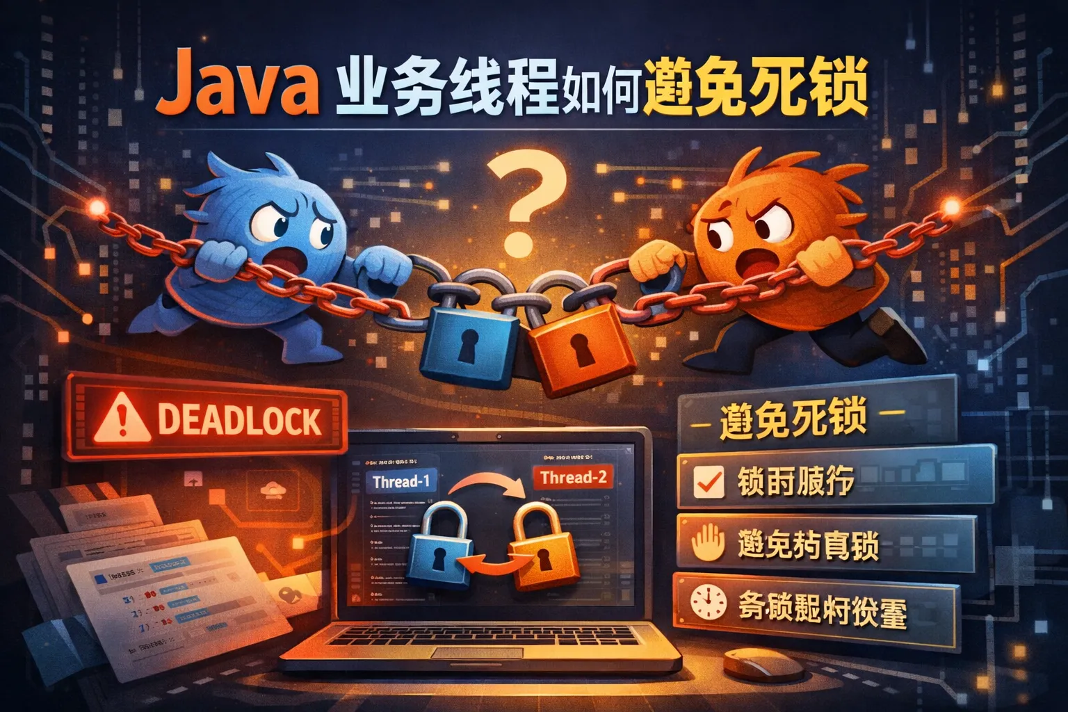 java 业务线程如何避免死锁