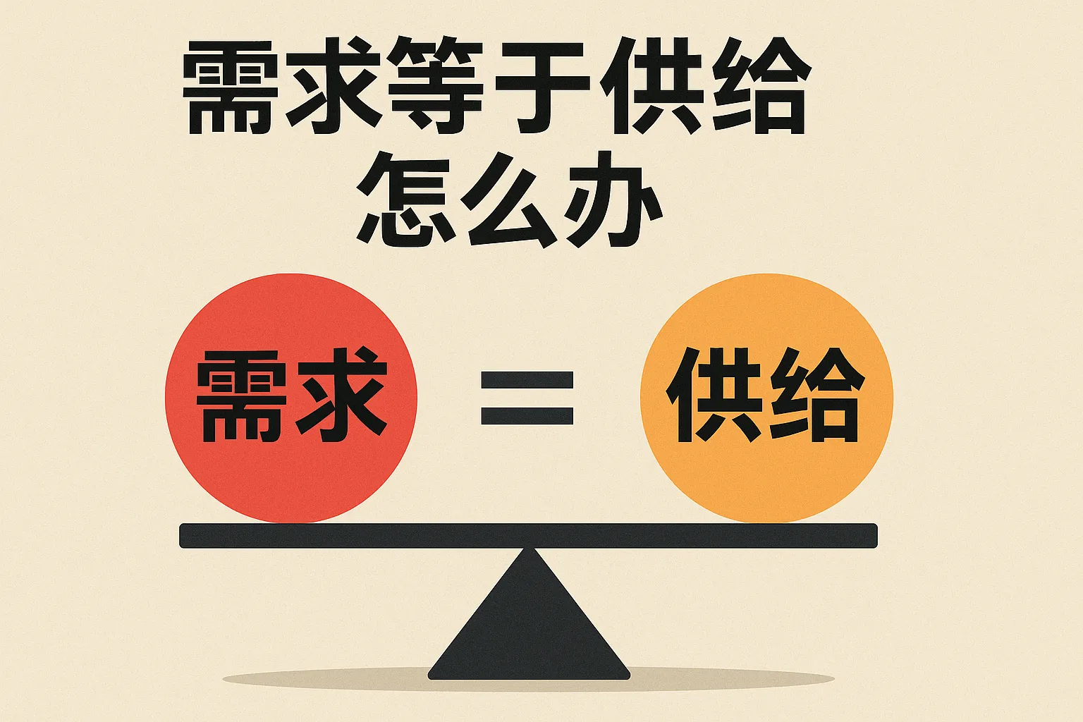 需求等于供给怎么办