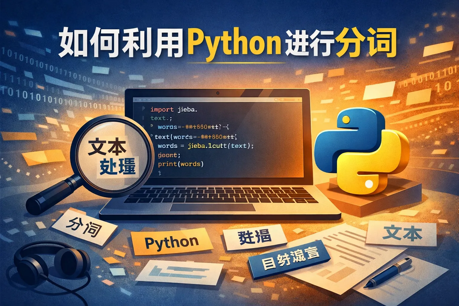 如何利用python进行分词