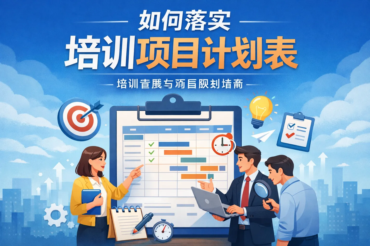 如何落实培训项目计划表