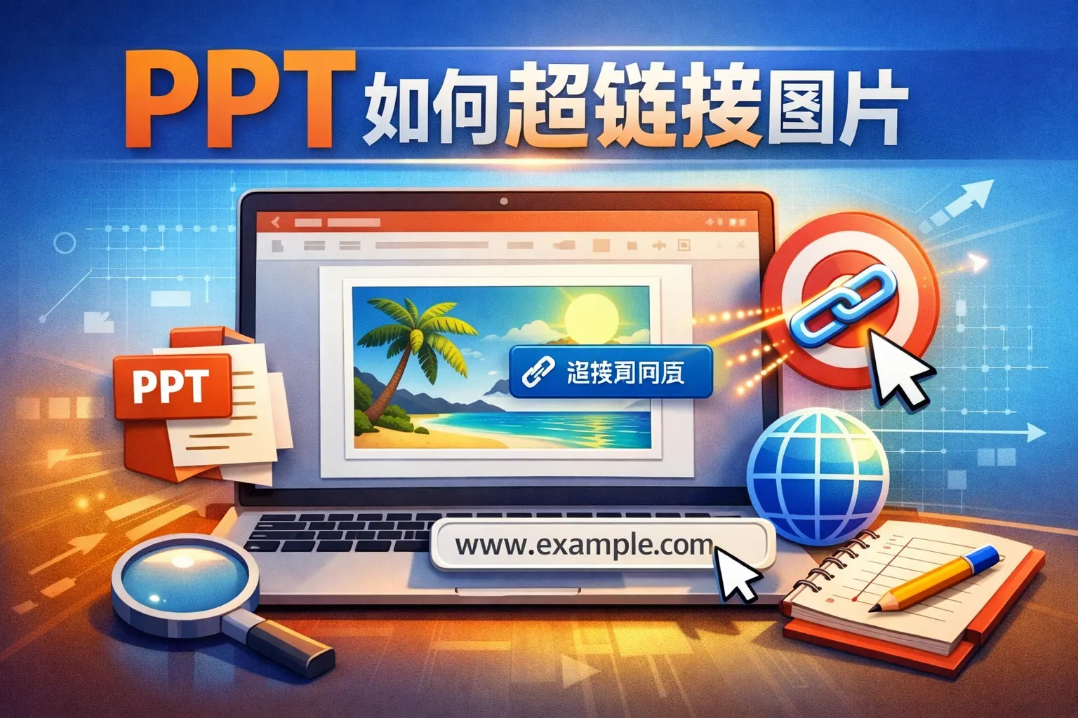 ppt如何超链接图片