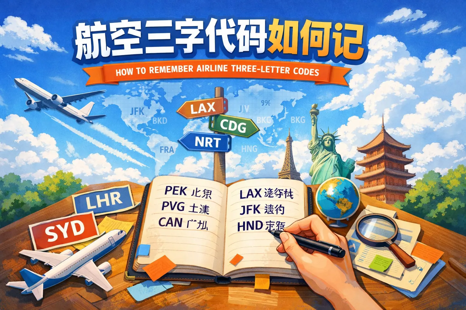 航空三字代码如何记