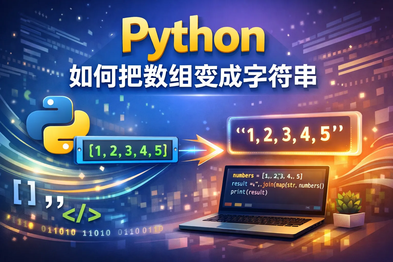 Python如何把数组变成字符串