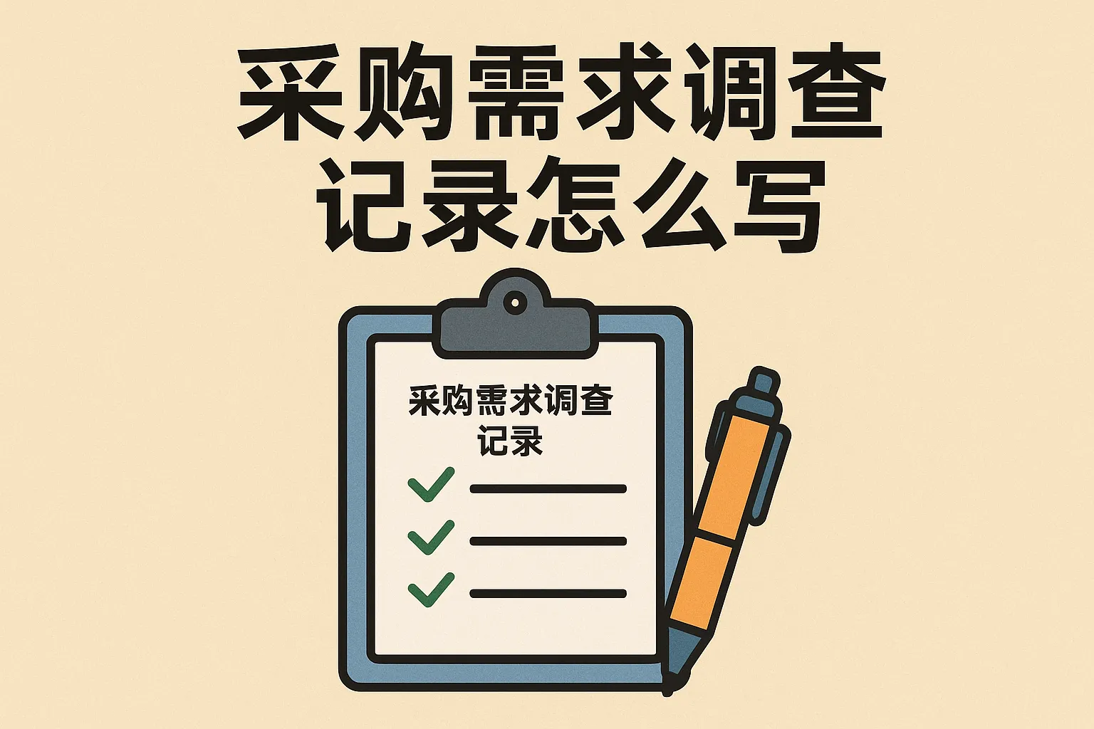 采购需求调查记录怎么写