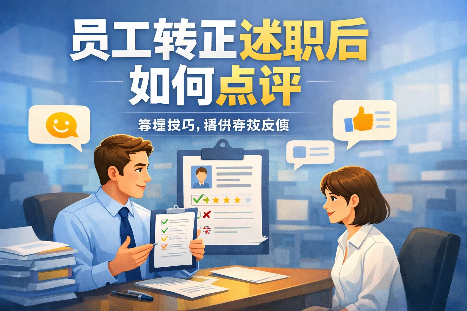 员工转正述职后如何点评